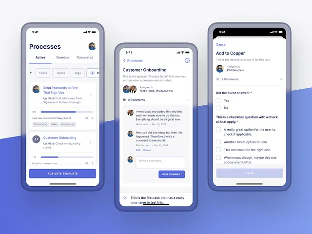 Playbook iOS app guided flows by Devunora